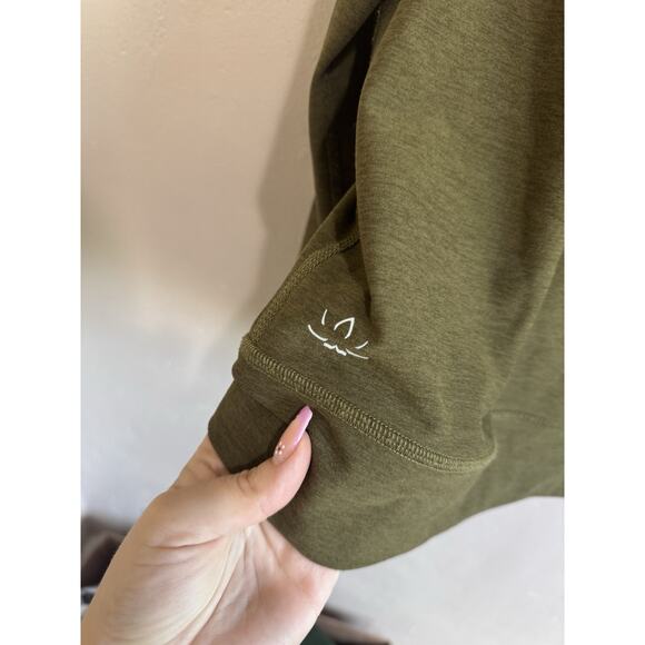 Woman’s Beyond Yoga Green Zip Up Jacket Size Large - Picture 4 of 4